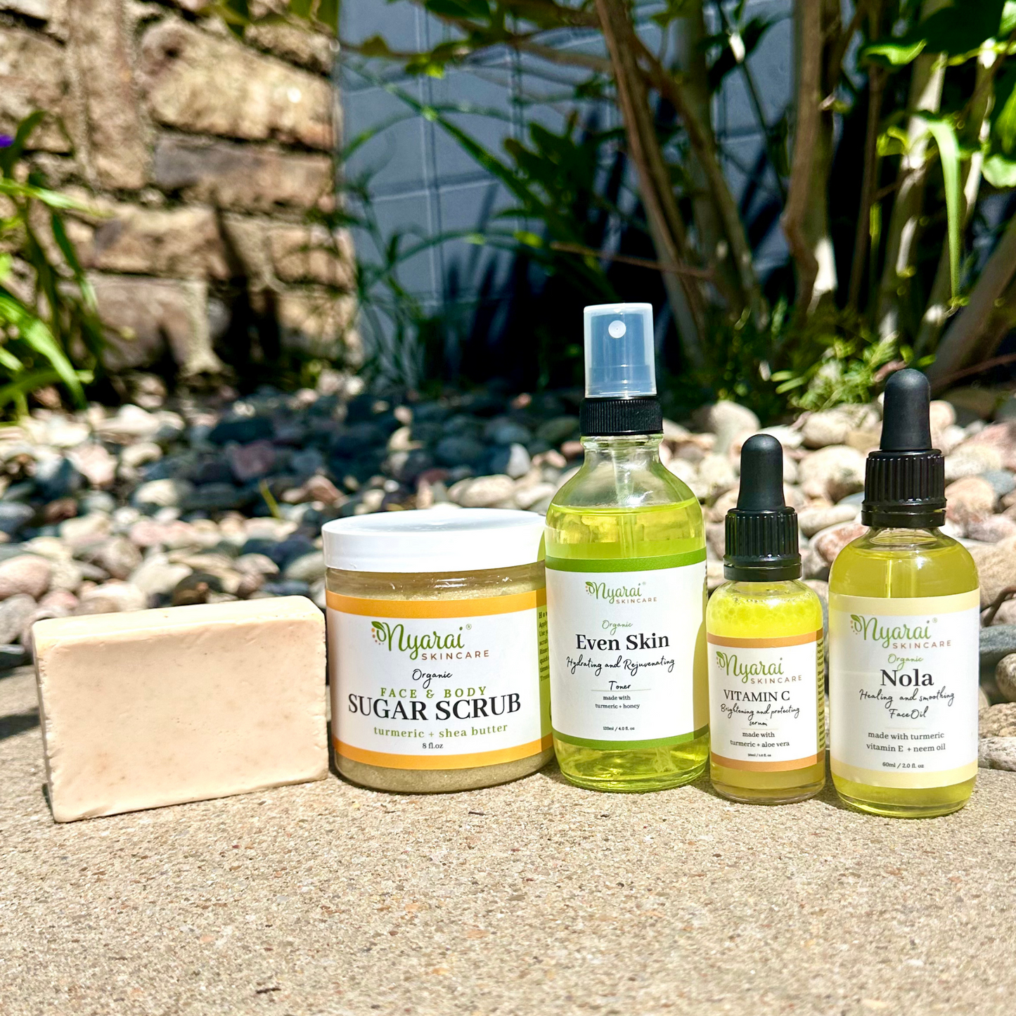 Complete brightening skincare bundle - natural dark spot treatment and skin lightening set