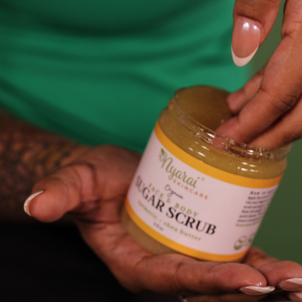 Applying Nyarai brightening products - comprehensive skincare routine for even tone