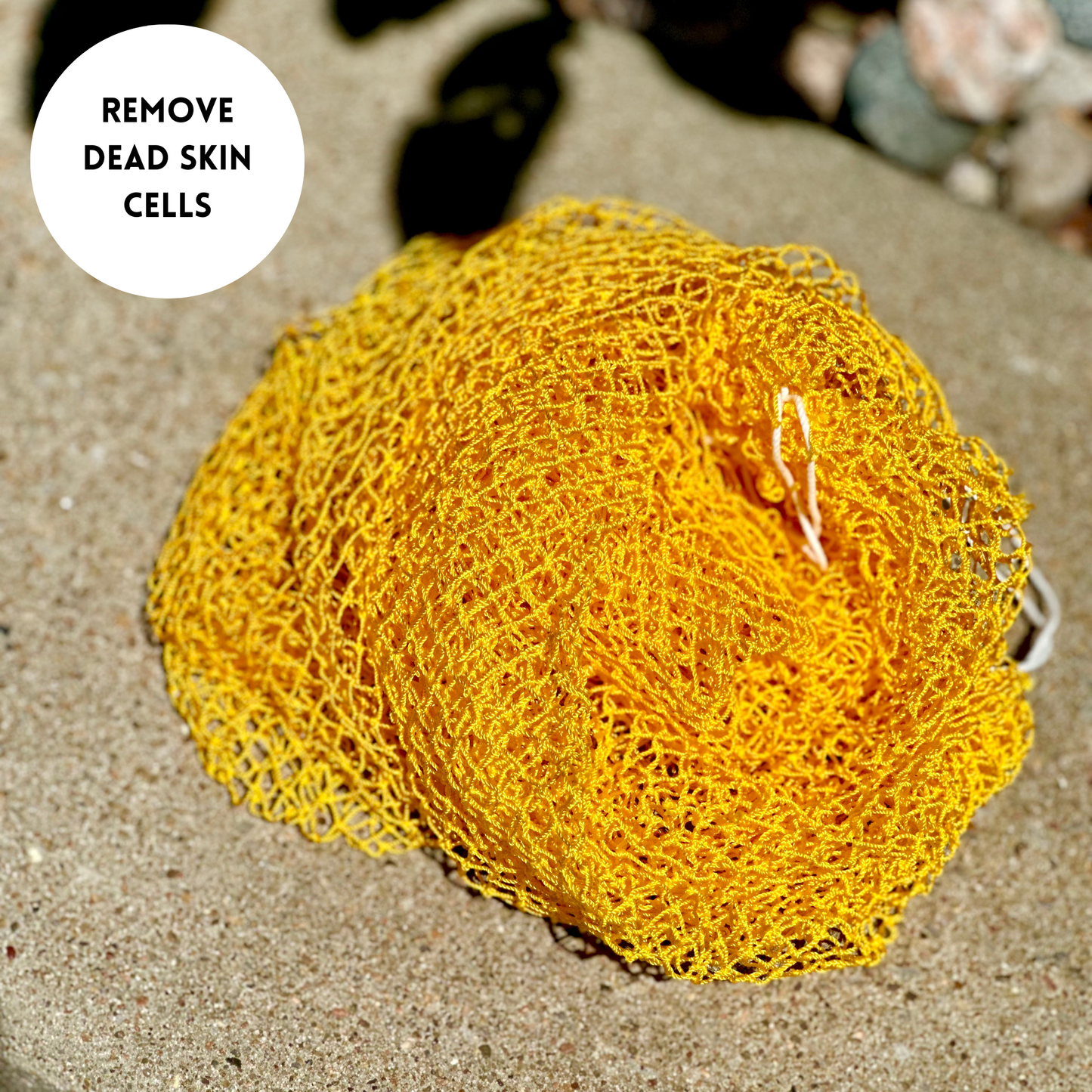 African net sponge - traditional exfoliating bath sponge for smooth skin