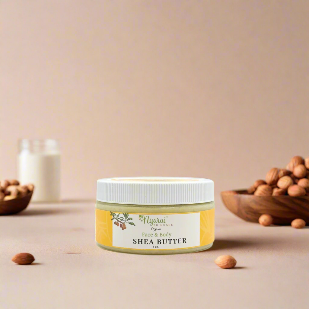 Pure raw shea butter organic - natural healing butter for dry cracked skin