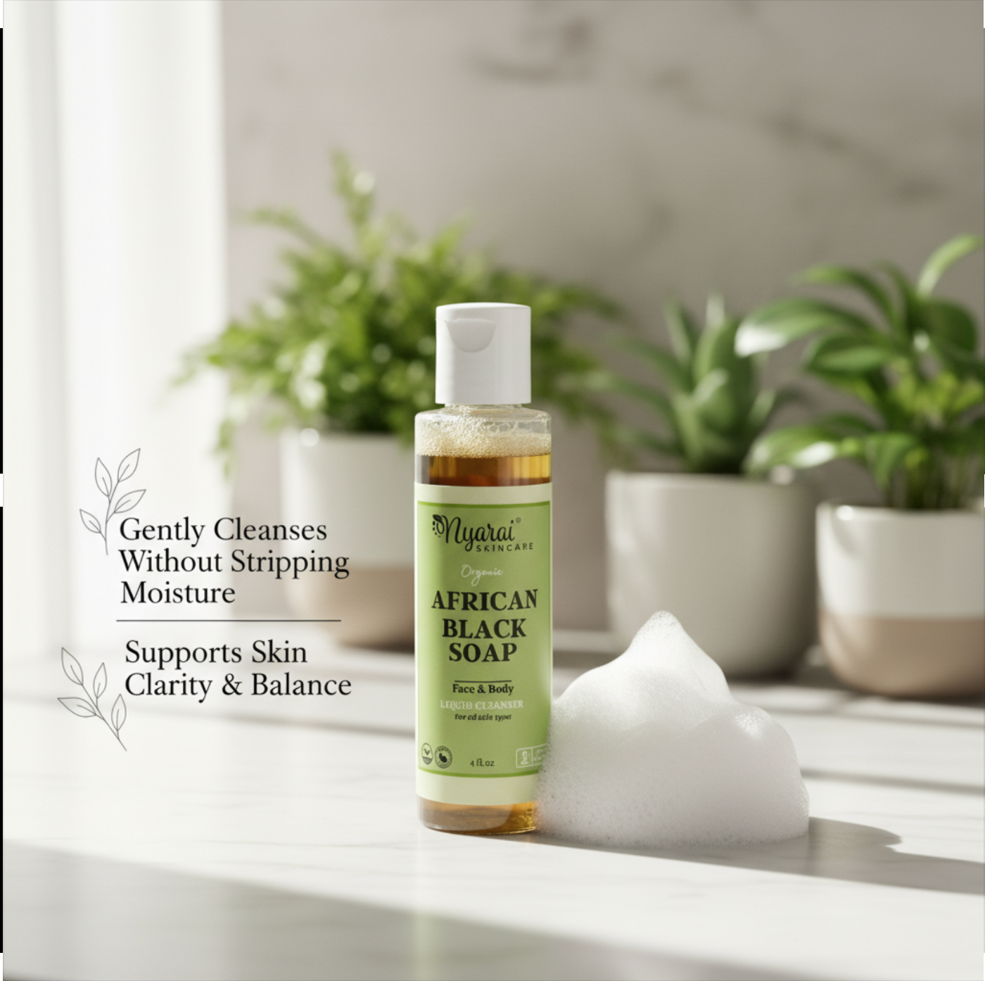 Organic Liquid African Black Soap