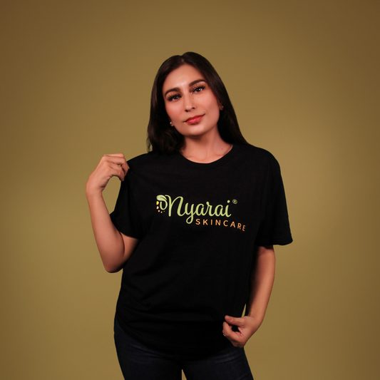 Nyarai Skincare NS brand t-shirt