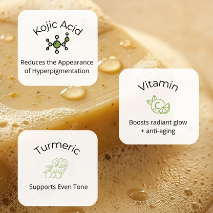 Turmeric and Kojic Acid Brightening Soap