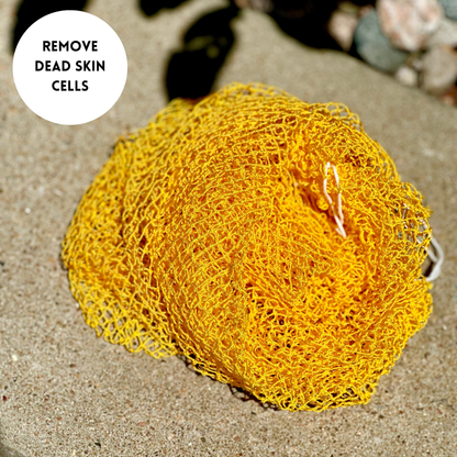 African net sponge - traditional exfoliating bath sponge for smooth skin