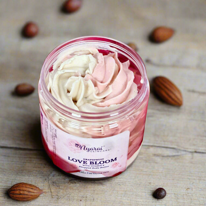 Whipped body butter cream jar - deeply hydrating natural skincare for silky smooth skin